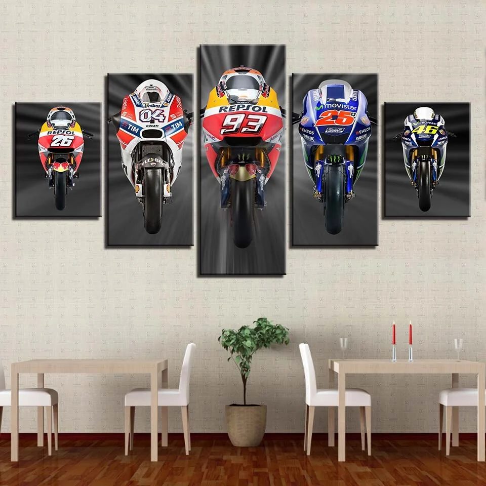 Tableau Moto GP Grand Prix Antre du Motard
