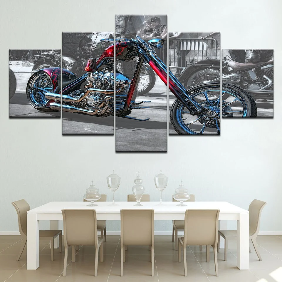 Tableau Moto Gang Chopper Antre du Motard