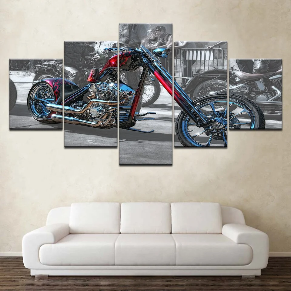 Tableau Moto Gang Chopper Antre du Motard