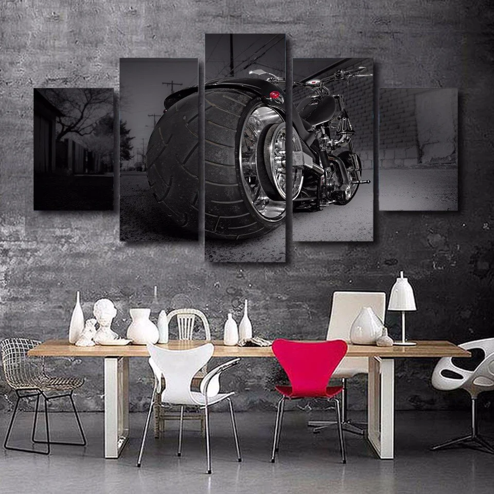 Tableau Moto Gros Pneu Antre du Motard
