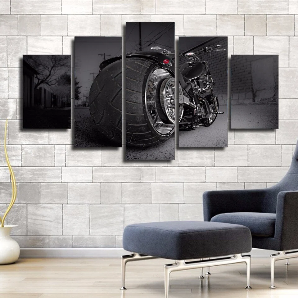 Tableau Moto Gros Pneu Antre du Motard