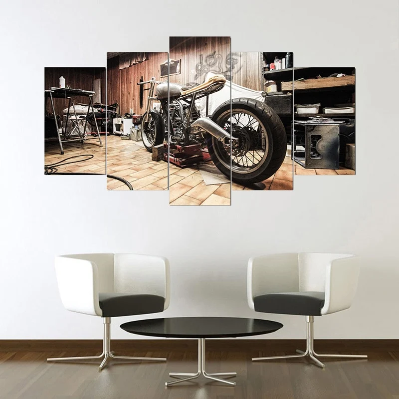Tableau Moto Néo-Rétro Antre du Motard