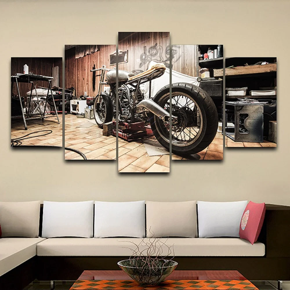 Tableau Moto Néo-Rétro Antre du Motard