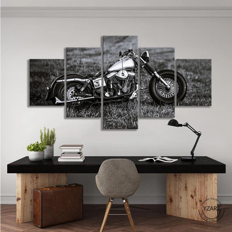 Tableau Moto Prairie Antre du Motard