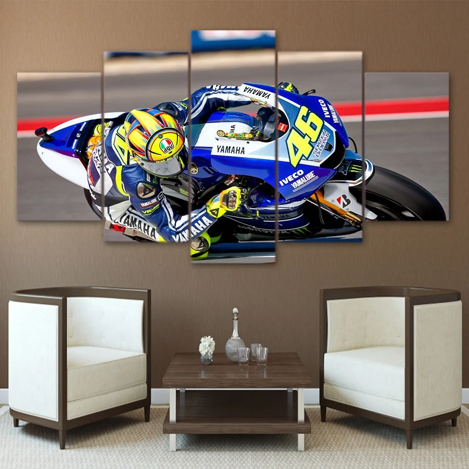 Tableau Moto Yamaha Circuit VR46 Antre du Motard