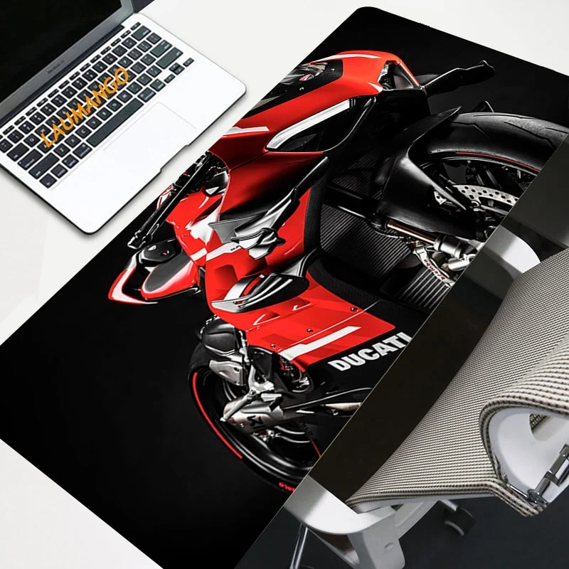 Tapis de Souris Moto Ducati Noir et Rouge Antre du Motard