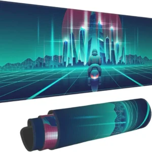 Tapis de Souris XL Moto<br> Ville Futuriste Antre du Motard