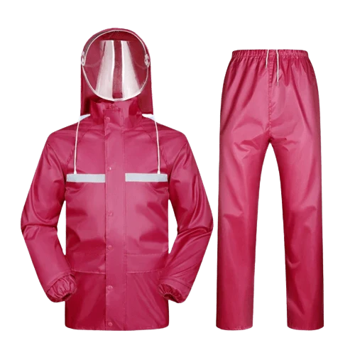 Tenue de Pluie Rouge Moto pour Femme Antre du Motard