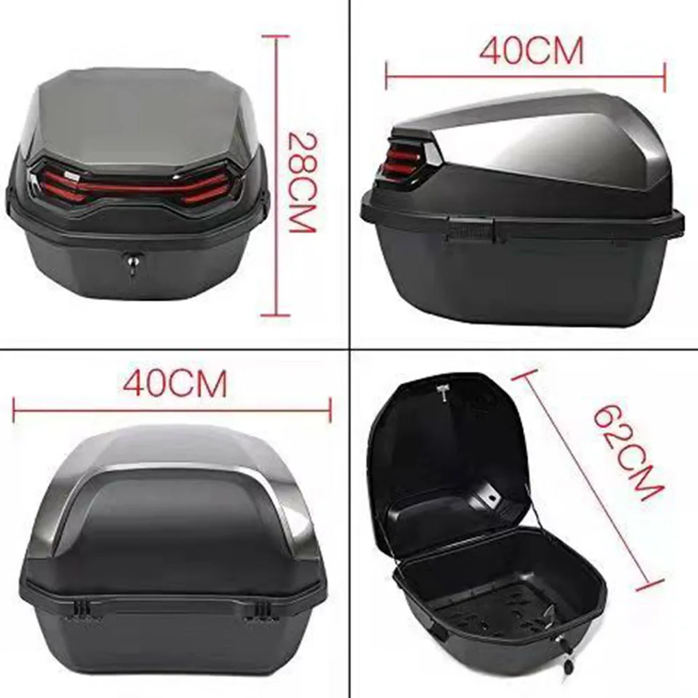Top case moto - Argent 30L Antre du Motard