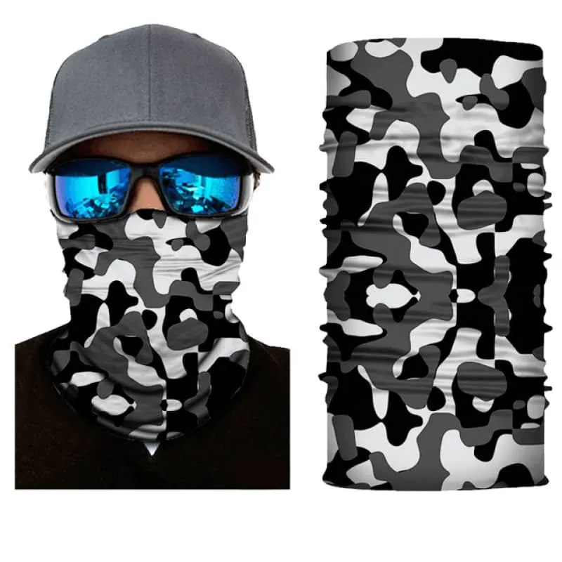 Tour de Cou Moto Camouflage Hivernale Antre du Motard