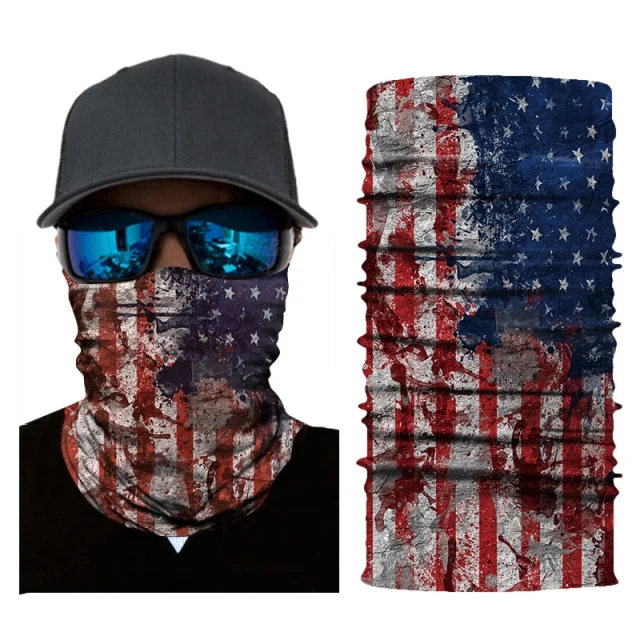 Tour de Cou Moto Drapeau USA Antre du Motard