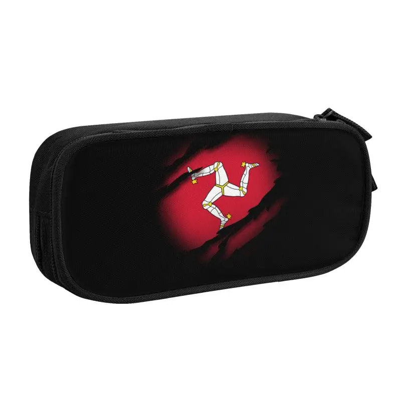 Trousse Scolaire Moto<br> Drapeau Ile de Man Antre du Motard