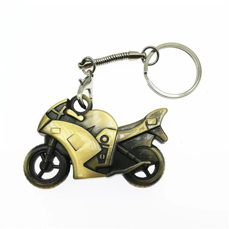 Clé USB Moto en Métal Aspect Or Antre du Motard