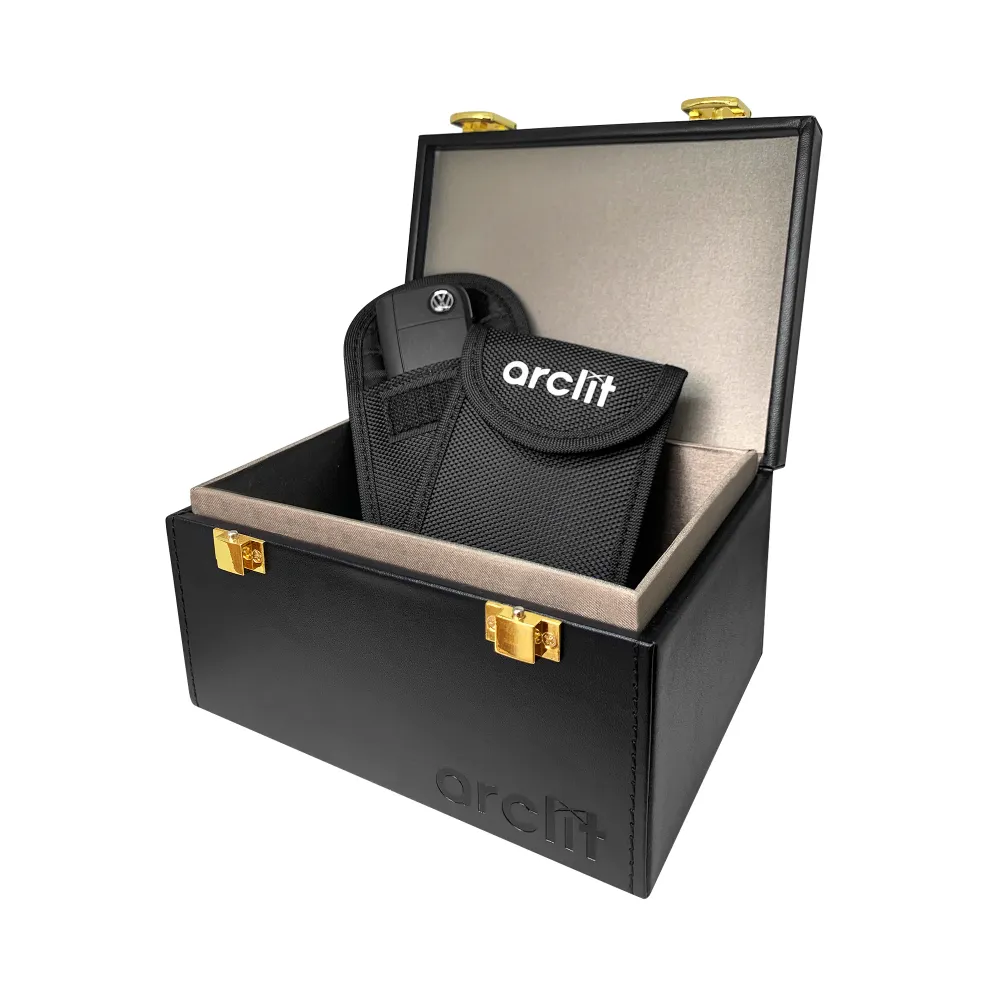 Arclit® | Boîte de protection antivol RFID pour clé de voiture avec 2x housse de protection pour clé de voiture | Boîte de...