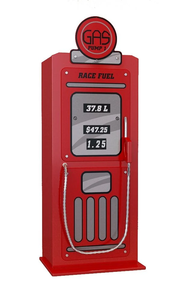 Armoire GAS PUMP Rouge Pour Lit Voiture