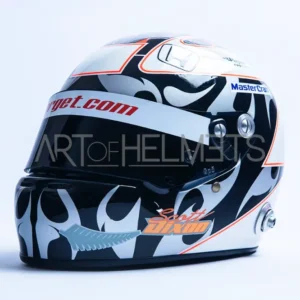 Casque de réplique pleine grandeur 1:1 de la voiture Indy de Scott Dixon des 500 milles d'Indianapolis de 2008 Art of Helmets