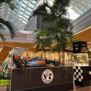 Réplique à l'échelle 1:2 de la voiture de Formule 1 MCL 2023 Art of Helmets