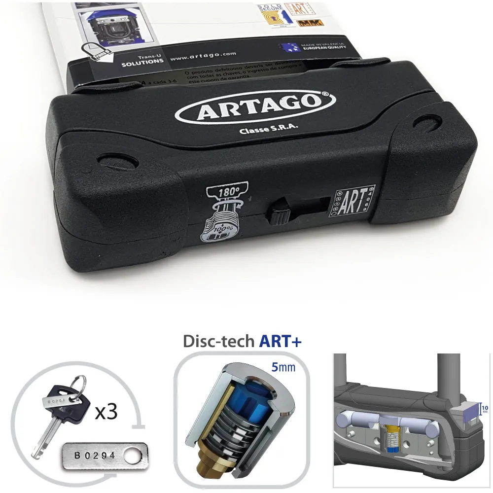 Antivol moto U SRA 85x125mm ARTAGO