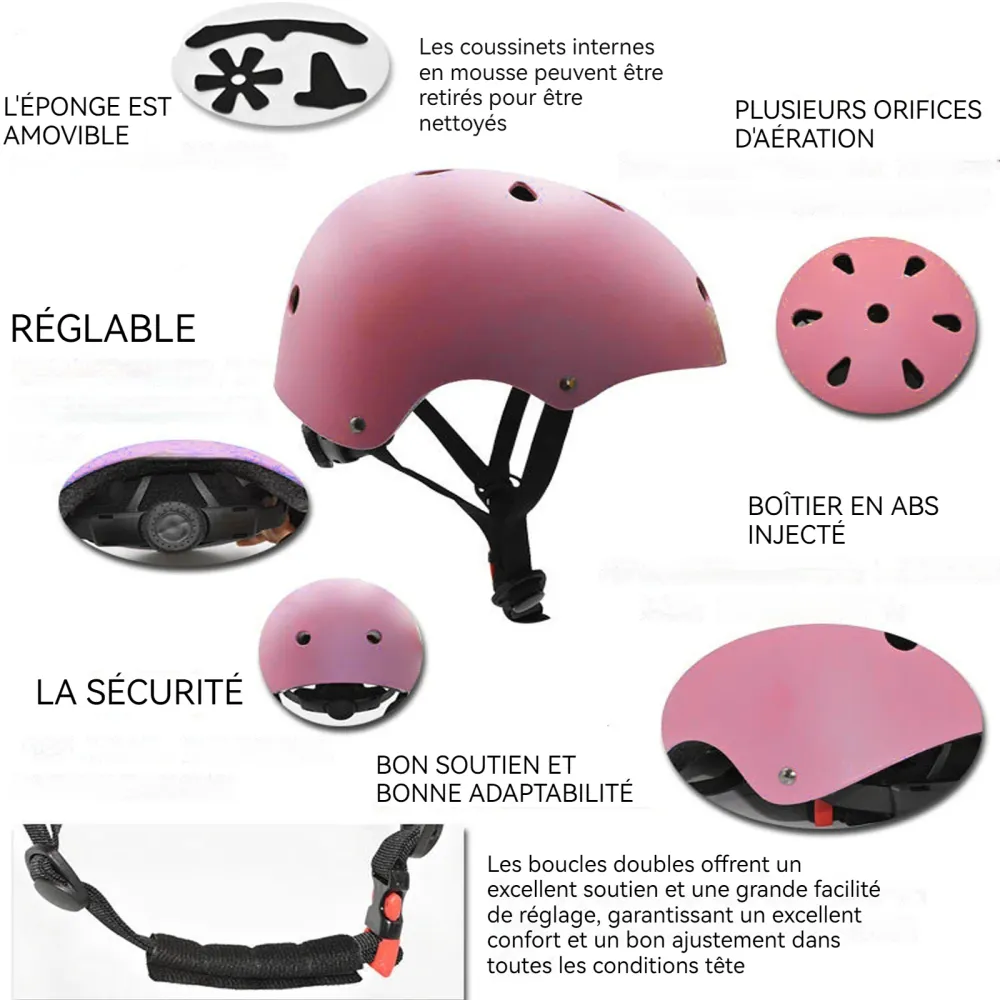 asque de vélo 50-54cm casque d'équitation equipement pilote réglable léger casque léger homme et femme casque moto scooter...