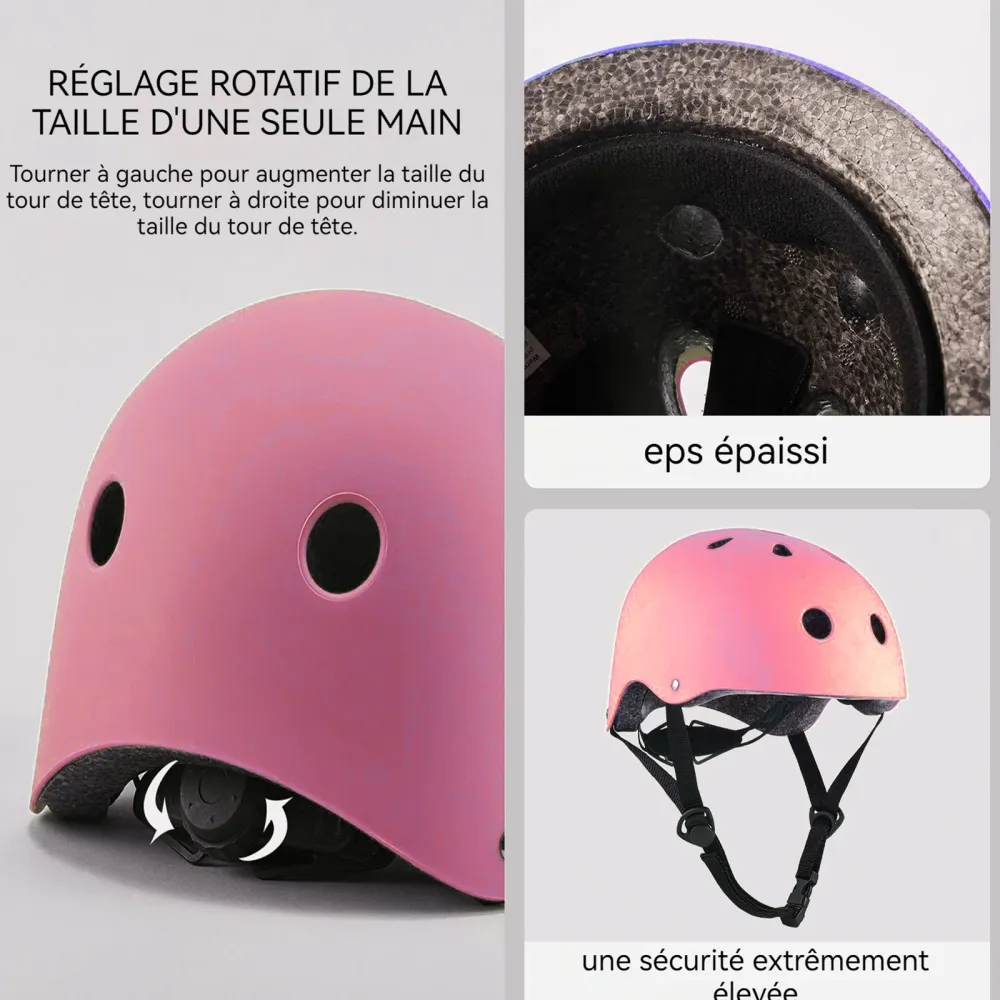 asque de vélo 50-54cm casque d'équitation equipement pilote réglable léger casque léger homme et femme casque moto scooter...