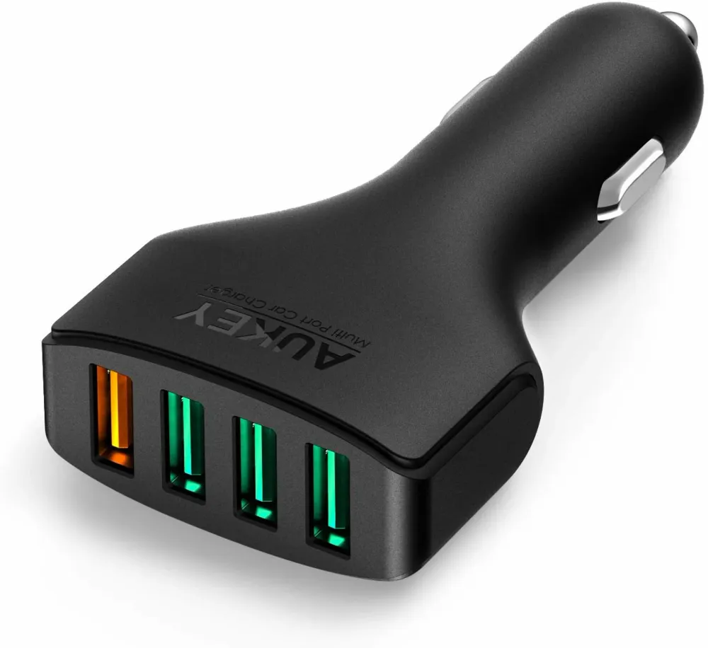 Aukey - Chargeur de voiture 355.5W Quick Charge à 4 ports CC-T9 Expedition Series