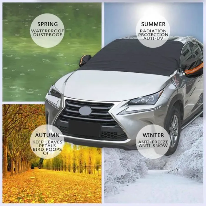 TD®
Auto Couverture de Pare-Brise Neige magnétique Imperméable Glace Neige Soleil Voiture pare-soleil Gel Protecteur