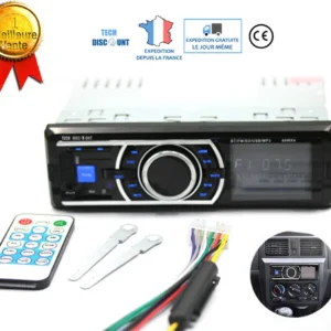 TD® Auto radio de voiture audio USB/SD port lecteur MP3 récepteur Bluetooth mains libres support télécommande bluetooth st...