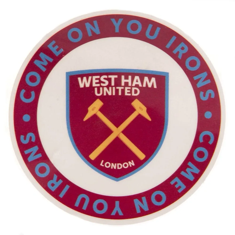Autocollant de voiture simple West Ham United FC COYI