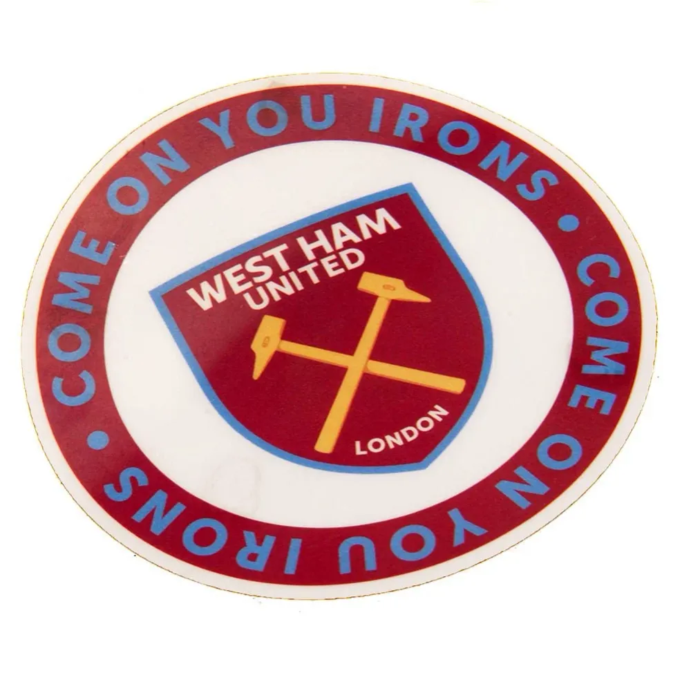 Autocollant de voiture simple West Ham United FC COYI