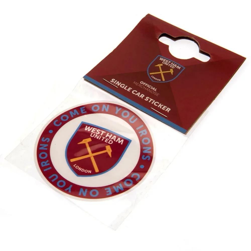Autocollant de voiture simple West Ham United FC COYI
