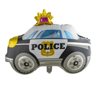 ballon aluminium mylar voiture de police 69x59cm