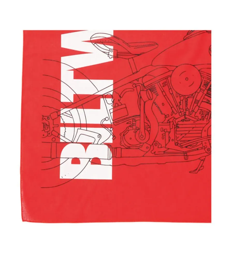 Bandana Moto Biltwell Pan Rouge