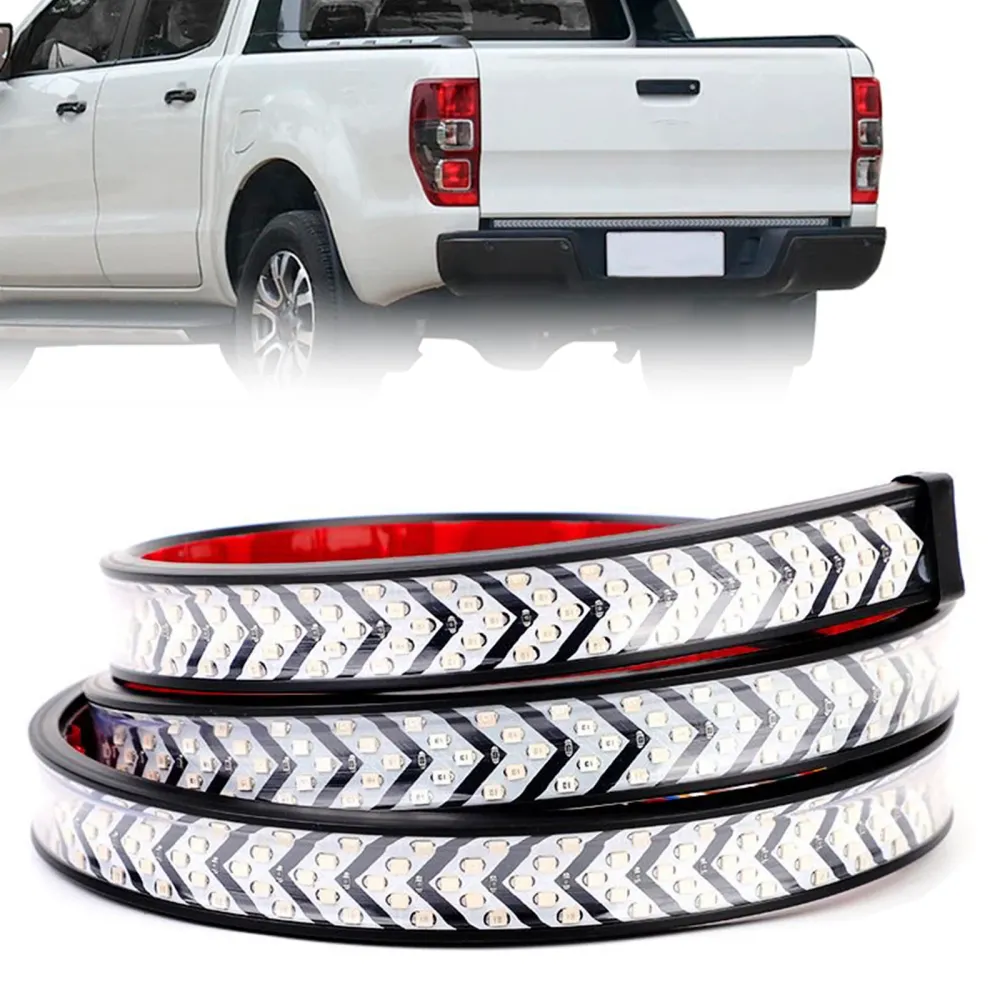 Bande de feu arrière LED pour voiture et camion, clignotant, pointe de flèche dynamique coulante, 1 mètre