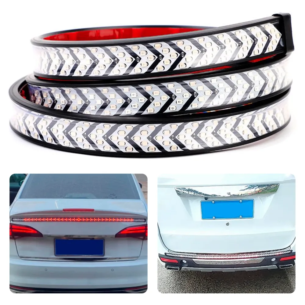 Bande de feu arrière LED pour voiture et camion, clignotant, pointe de flèche dynamique coulante, 1 mètre