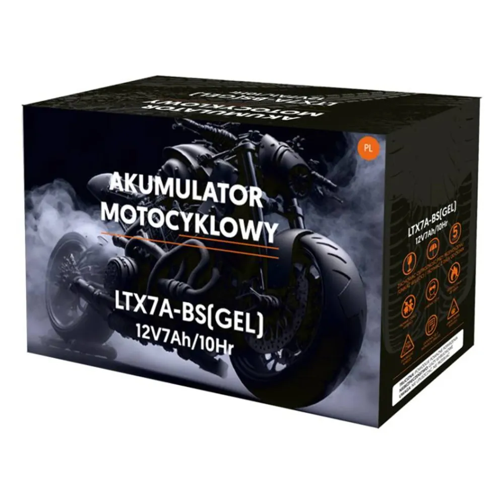 Batterie gel Lamex, moto, 12V, 7Ah, LTX7A-BS