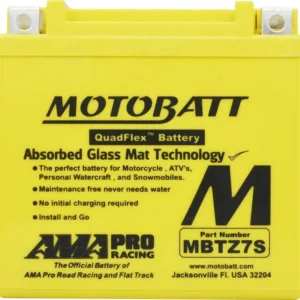 Batterie moto 2 pôles 6,5 Ah MBTZ7S | Motobatt
