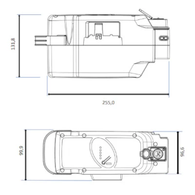 Batterie vélo électrique sur cadre compatible Panasonic 36 V
