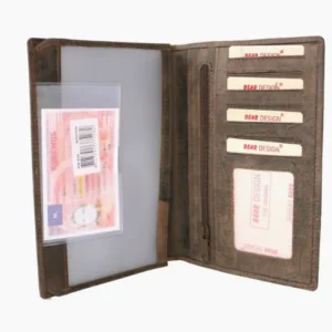 Bear Design Étui en cuir pour papiers de voiture HD 528