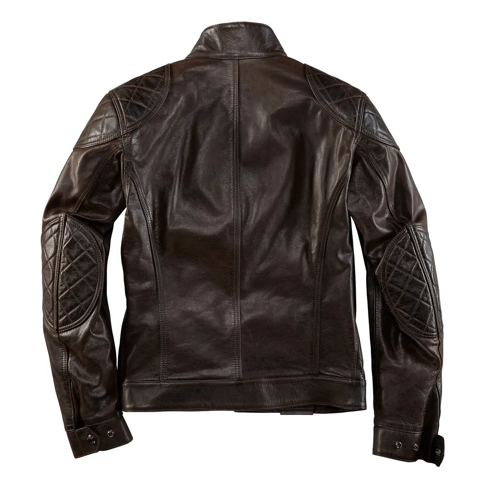 Blouson Moto Cuir Belstaff Brooklands Marron Belstaff Motorcycle
