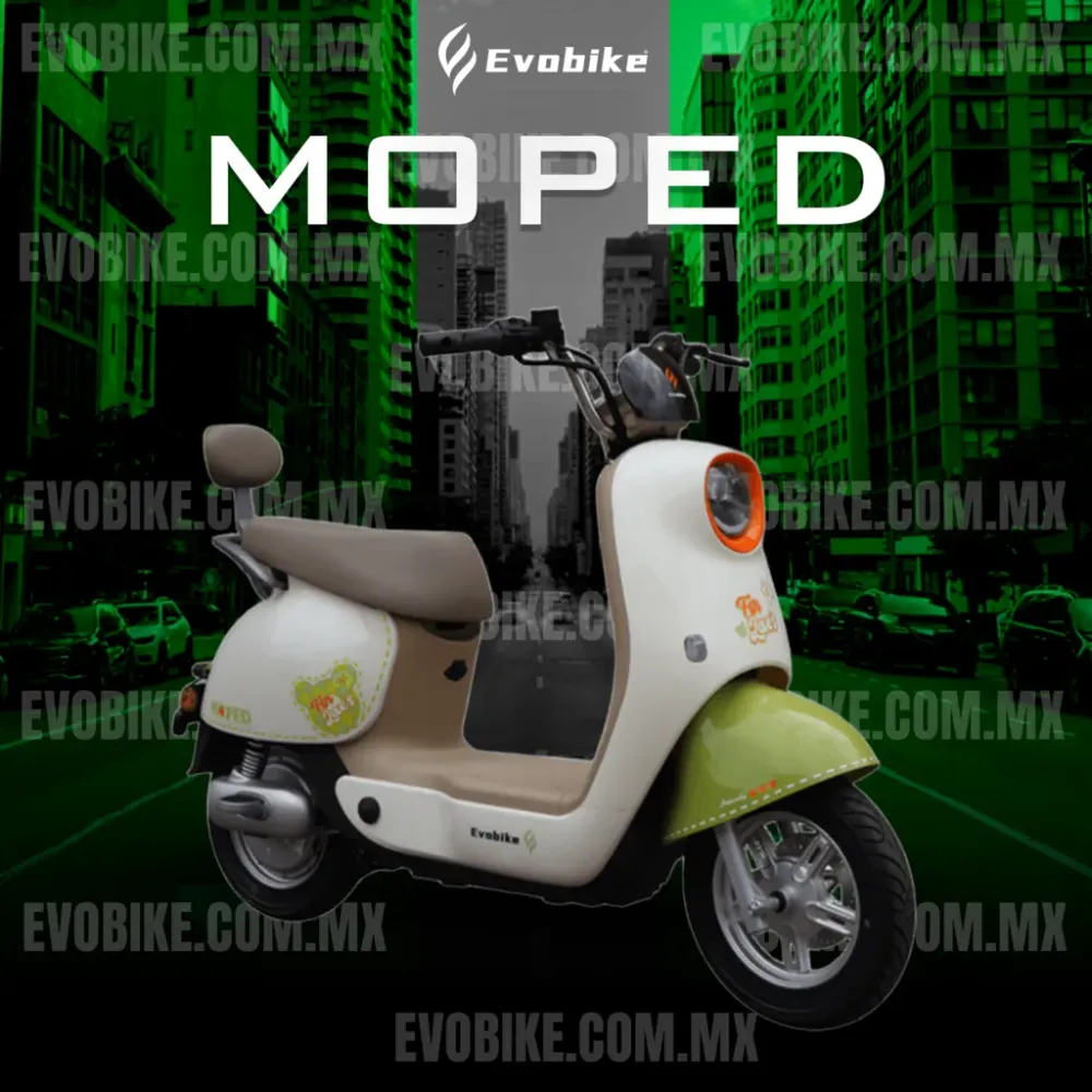 Bicicleta Eléctrica MOPED Verde