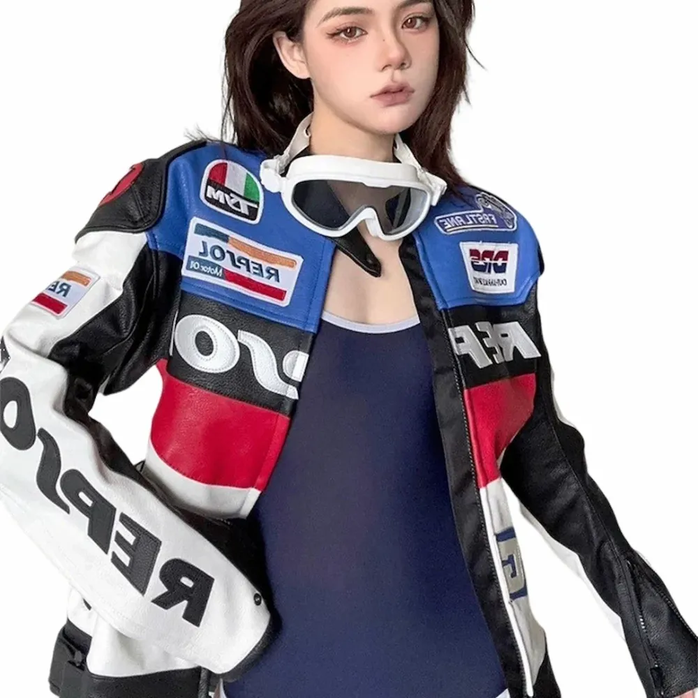 Blouson en cuir pour moto