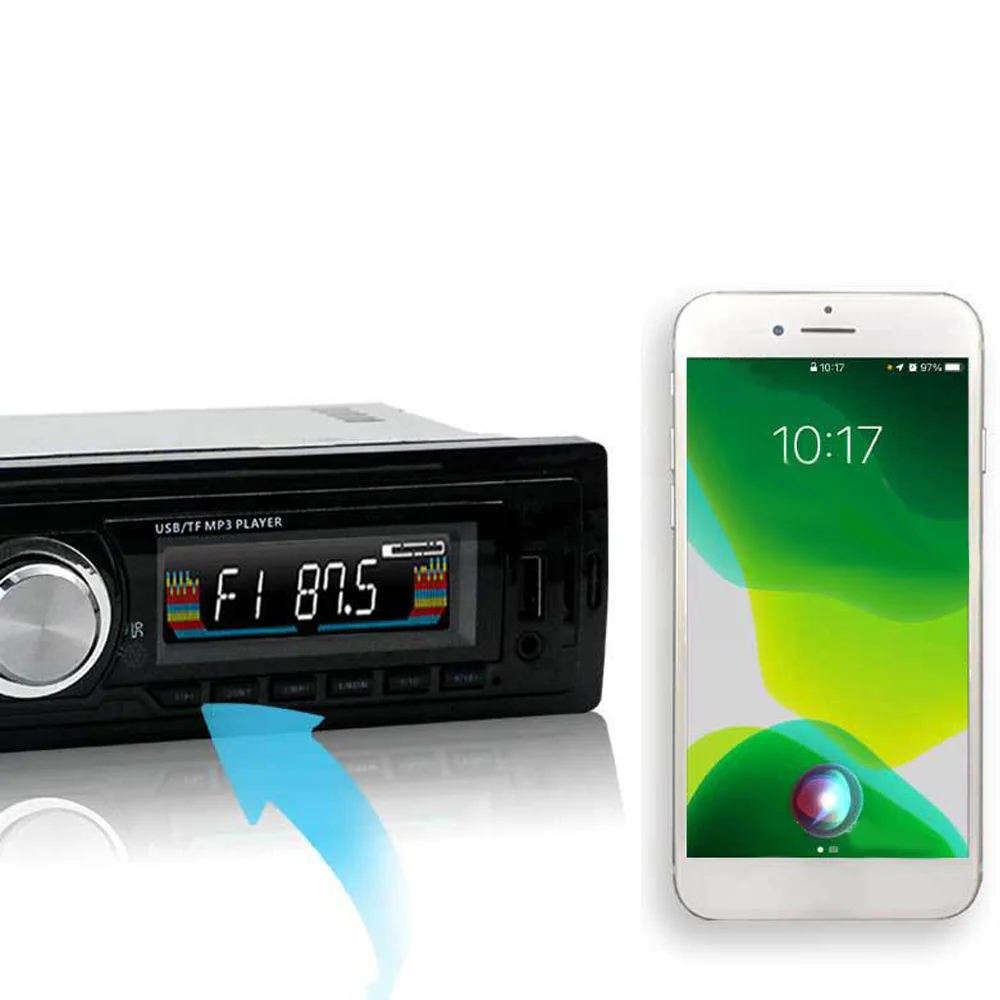 Bluetooth auto radio 12V lecteur MP3 de voiture bluetooth mains libres FM radio de voiture carte branchée clé usb audio