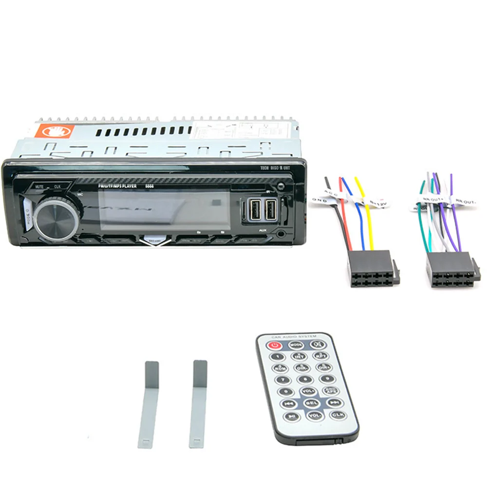 Bluetooth voiture radio voiture mp3 lecteur bluetooth radio lecteur de carte double USB charge rapide pour voiture taxi ca...