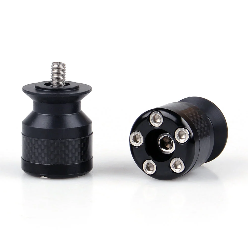 Bobines universelles de curseurs de bras oscillant de 8mm en Fiber de carbone CNC pour moto, 8 couleurs génériques