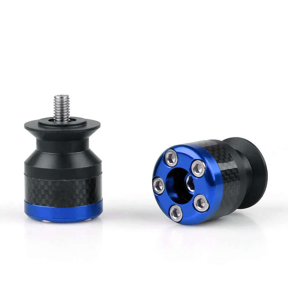 Bobines universelles de curseurs de bras oscillant de 8mm en Fiber de carbone CNC pour moto, 8 couleurs génériques