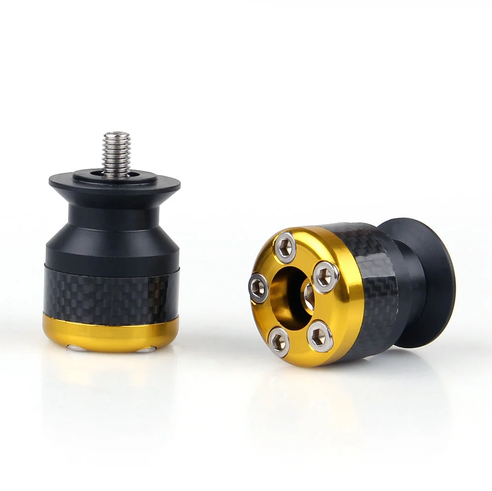 Bobines universelles de curseurs de bras oscillant de 8mm en Fiber de carbone CNC pour moto, 8 couleurs génériques