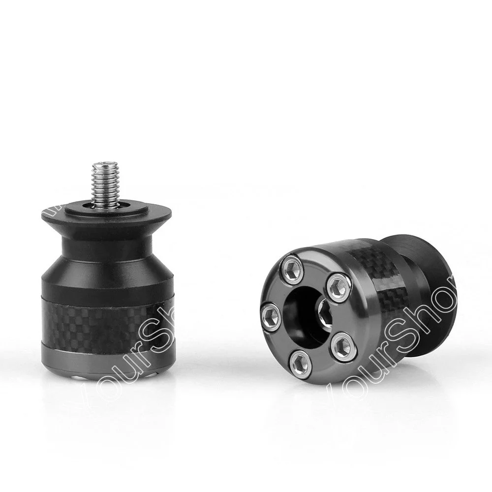Bobines universelles de curseurs de bras oscillant de 8mm en Fiber de carbone CNC pour moto, 8 couleurs génériques