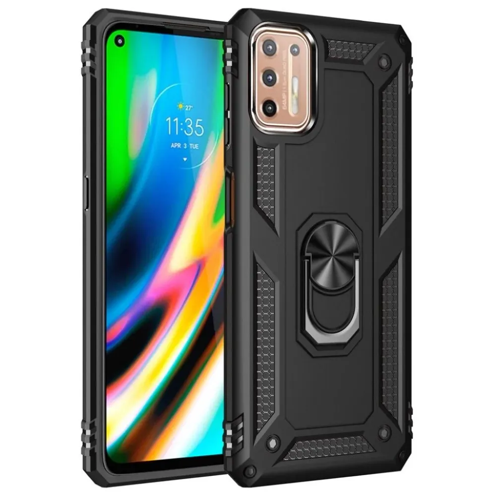 Bofink Combat étui Motorola Moto G9 Plus - Noir