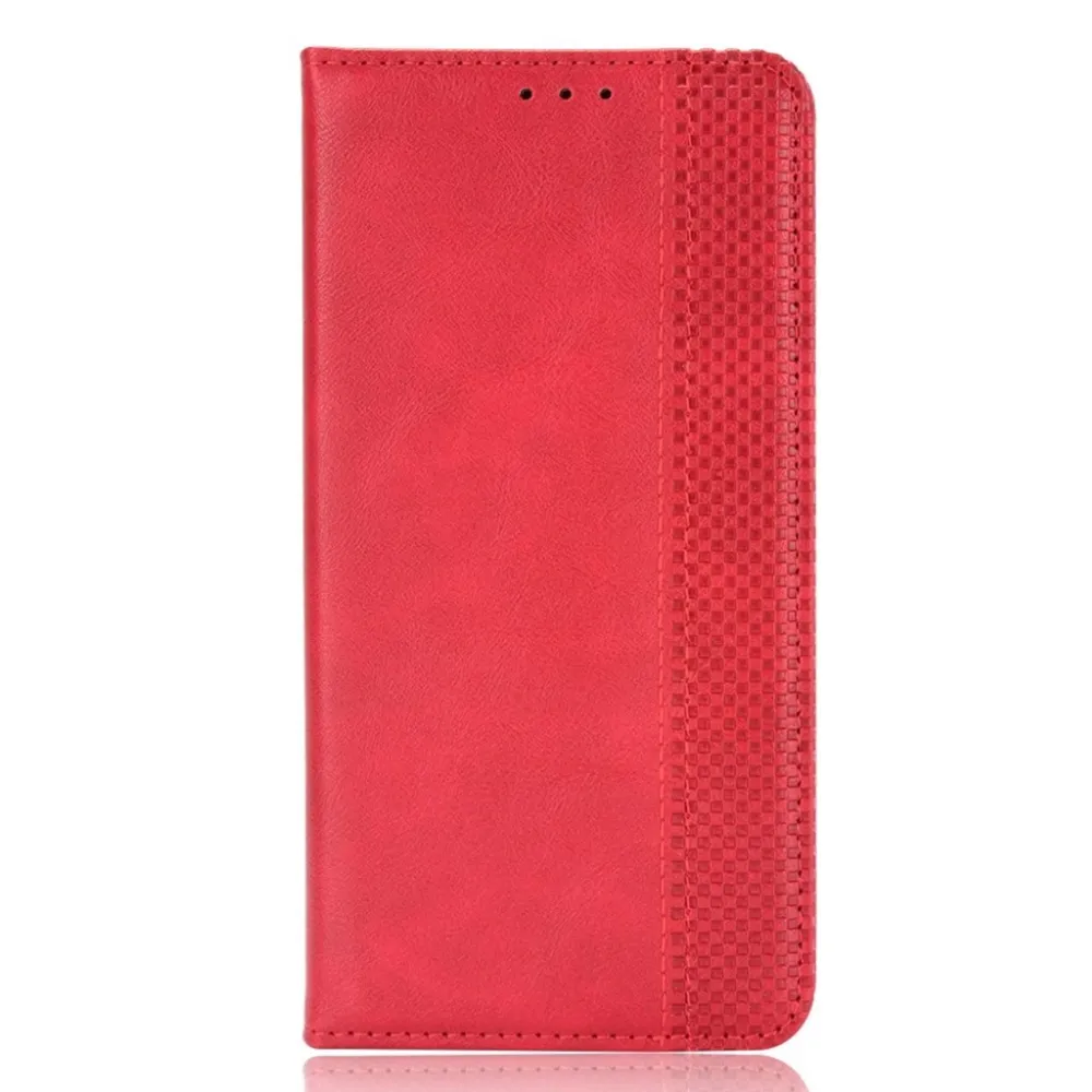 Bofink Étui en cuir Vintage Motorola Moto G100 - Rouge