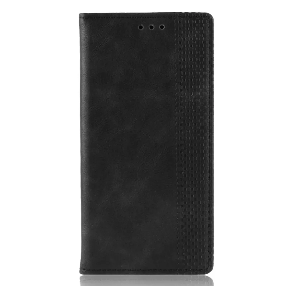 Bofink Étui en cuir vintage Motorola Moto E6 Play - Noir